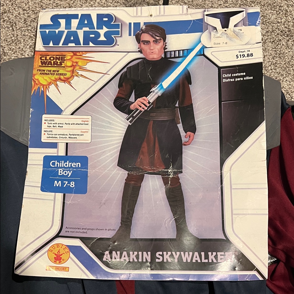 Star Wars Anakin Skywalker Action Figure  Black And Brown